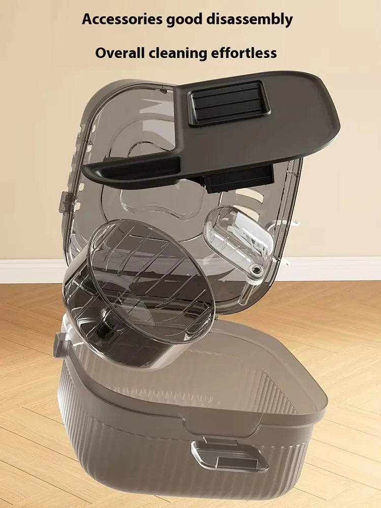 Cage de transport portable pour hamster, chinchilla, avec grande coque transparente à ouverture rapide et bouteille d'eau, boîte d'élevage pour animaux de compagnie, cochon d'Inde