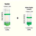 2 Automatic Bird Waterers and Feeders, Anti-Spill Water Bottles and Cups for Parrots and Pets