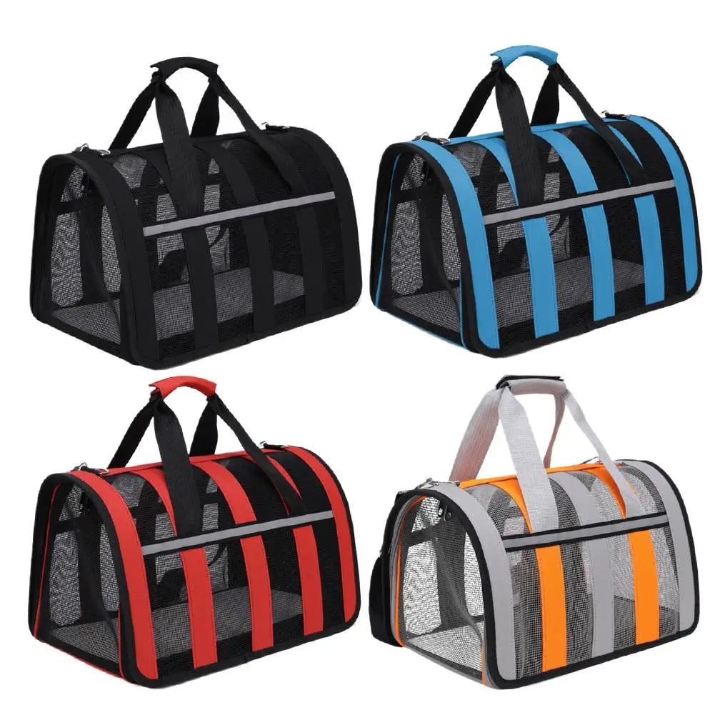 Nouveau Sac de sortie respirant pour Chat et Chien, Sac de transport d'été en bandoulière, Portable, Pliable, pour Chiens de petite et moyenne taille