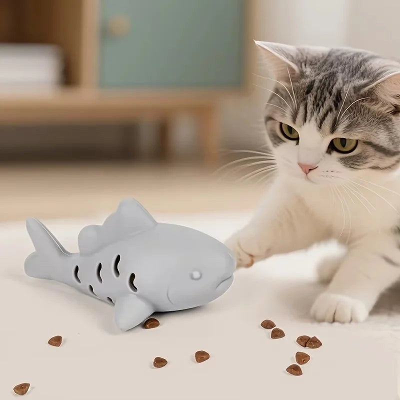 1 jouet interactif pour chat et chien en silicone durable et résistant aux morsures, pour cacher la nourriture et nettoyer les dents des petits animaux de compagnie