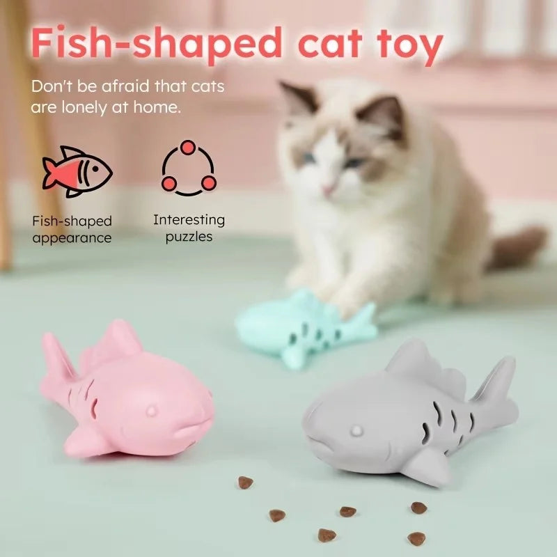 1 jouet interactif pour chat et chien en silicone durable et résistant aux morsures, pour cacher la nourriture et nettoyer les dents des petits animaux de compagnie