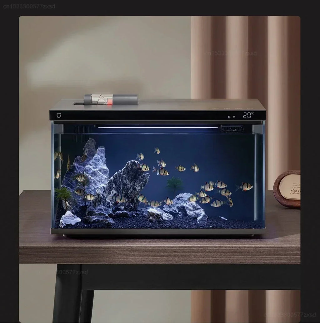 Aquarium intelligent Mijia MYG100, application Mijia, alimentation à distance, système d'éclairage intelligent, éclairage d'aquarium