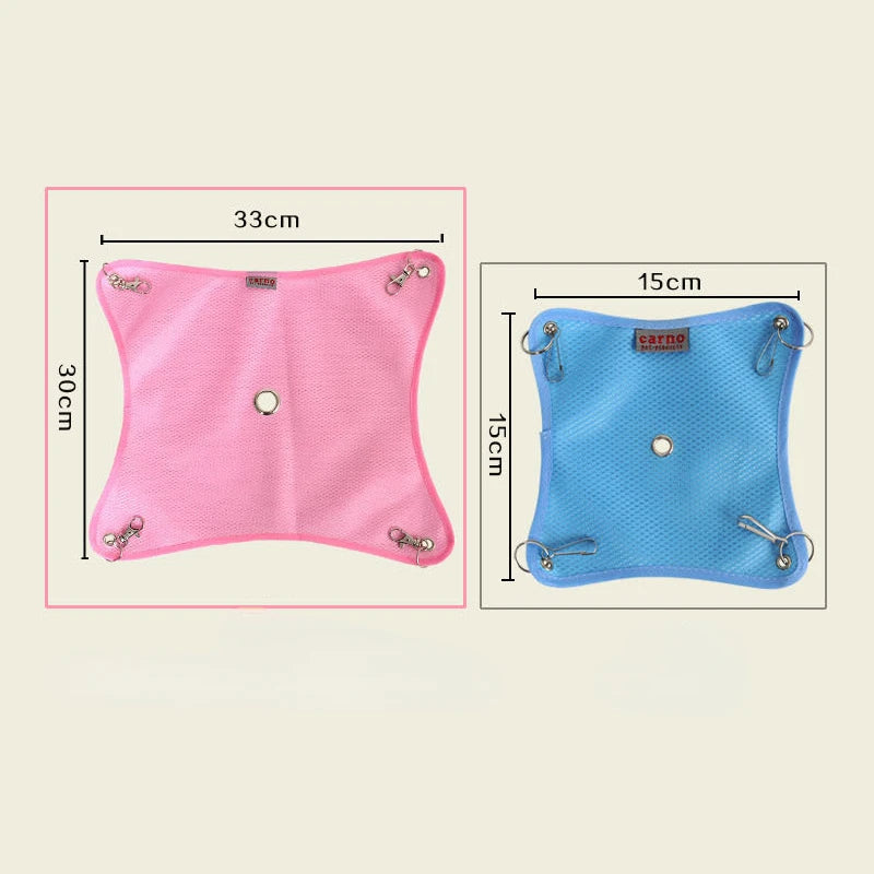 Spring and Summer Hamster Ferret Breathable Mesh Hammock Hammock Chinchillas Pet Cotton Nest Cage Accessories