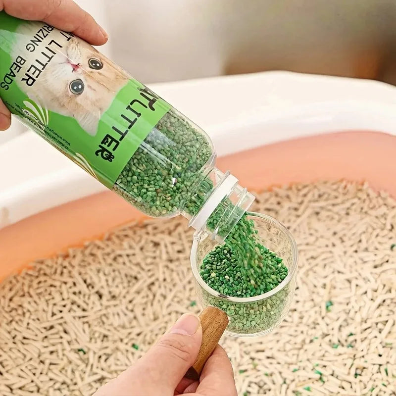 Cat Litter Deodorizing Beads Bottle - Odor Eliminator for Comfortable Home Smell Freshener for Cat Litter Box