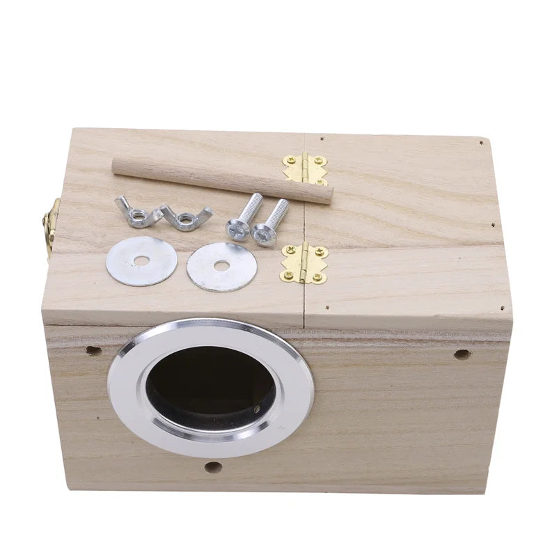 Simple Design Parakeet Cockatiel Bird House Nest Easy to Clean Parrot House Smooth Edges Parakeet Nesting Box Bird Supplies