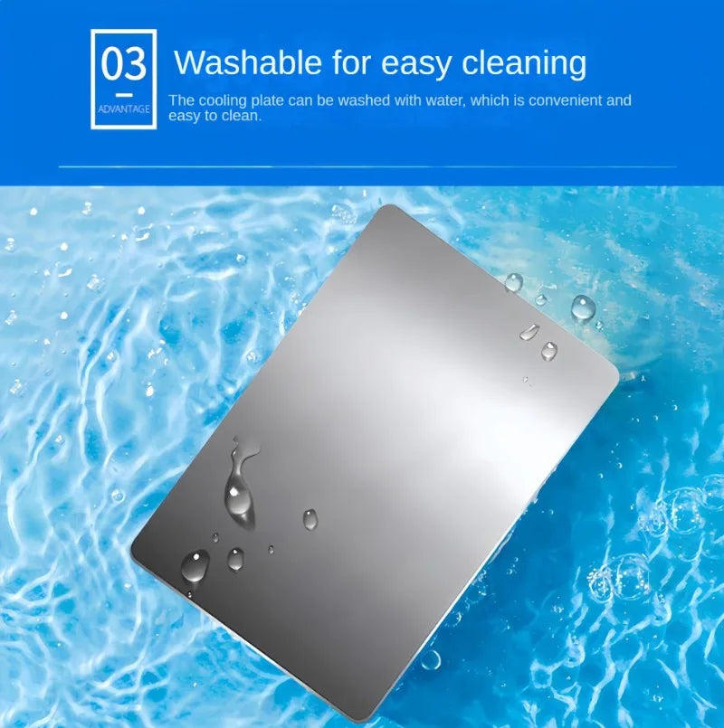Pet Summer Creative Cooling Aluminum Plate Rabbit Cooling Plate Hamster Totoro Ice Pad Cooling Plate Summer Cooling Supplies
