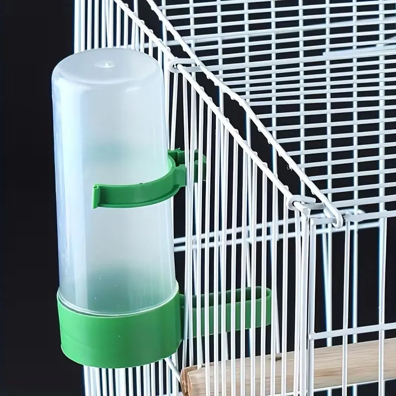 2 Automatic Bird Waterers and Feeders, Anti-Spill Water Bottles and Cups for Parrots and Pets