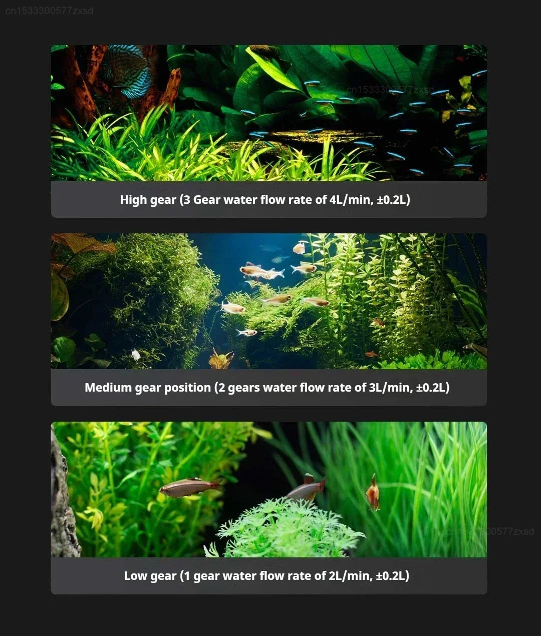 Aquarium intelligent Mijia MYG100, application Mijia, alimentation à distance, système d'éclairage intelligent, éclairage d'aquarium