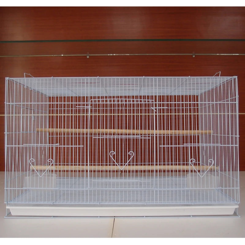 Grande cage à oiseaux Perroquet Grand en fer forgé Cage à oiseaux d'extérieur Canari Grande cage d'élevage