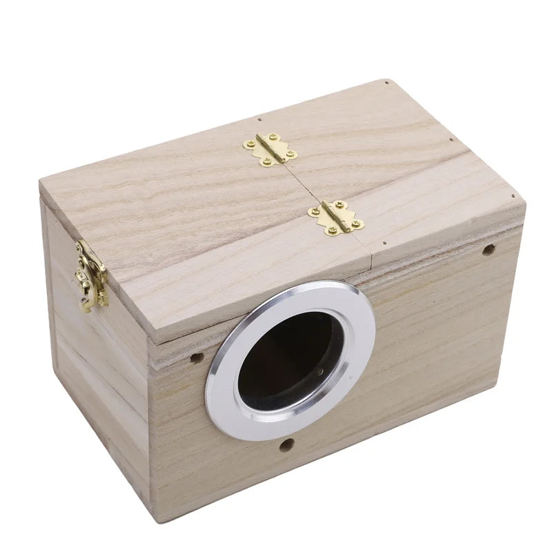 Simple Design Parakeet Cockatiel Bird House Nest Easy to Clean Parrot House Smooth Edges Parakeet Nesting Box Bird Supplies
