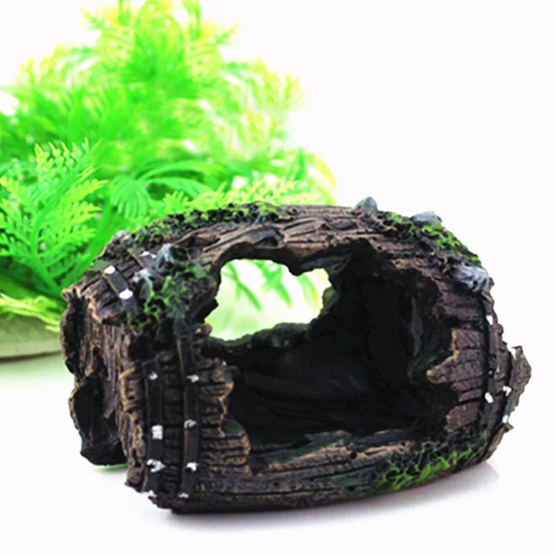 Aquarium Baril Artificiel Grotte Résine Ornements Décorations Paysage Accessoires Pour Aquarium Décoration Fond