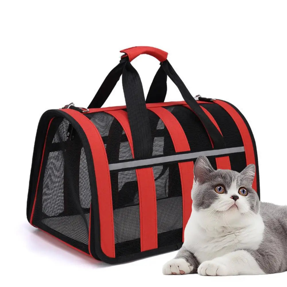 Nouveau Sac de sortie respirant pour Chat et Chien, Sac de transport d'été en bandoulière, Portable, Pliable, pour Chiens de petite et moyenne taille