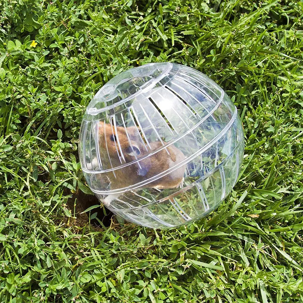 1/4PCS Transparent Acrylic Hamster Exercise Wheel Escape Proof Small Safe Portable Lightweight Multi Activity Pet Cage Design
