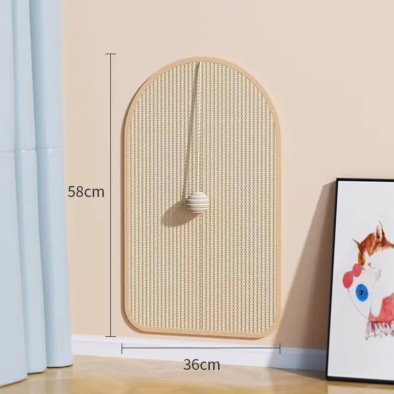 Tapis à griffer en sisal durables pour chats, tapis muraux pour chats, tapis à griffer pour canapés, planches à griffer murales autocollantes, jouets et accessoires pour animaux de compagnie