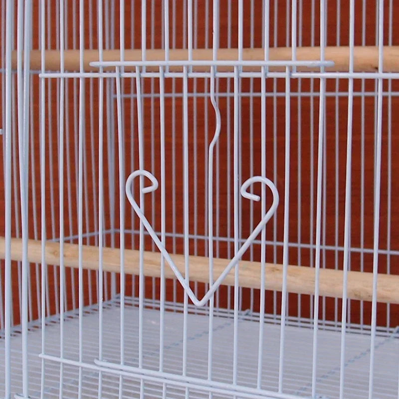 Grande cage à oiseaux Perroquet Grand en fer forgé Cage à oiseaux d'extérieur Canari Grande cage d'élevage
