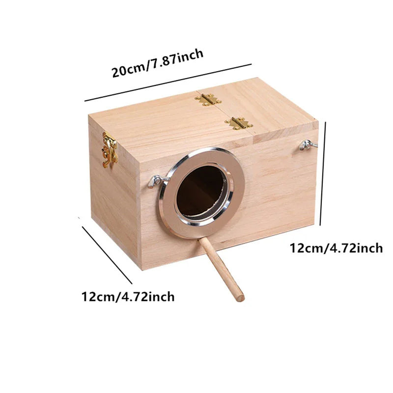 Simple Design Parakeet Cockatiel Bird House Nest Easy to Clean Parrot House Smooth Edges Parakeet Nesting Box Bird Supplies
