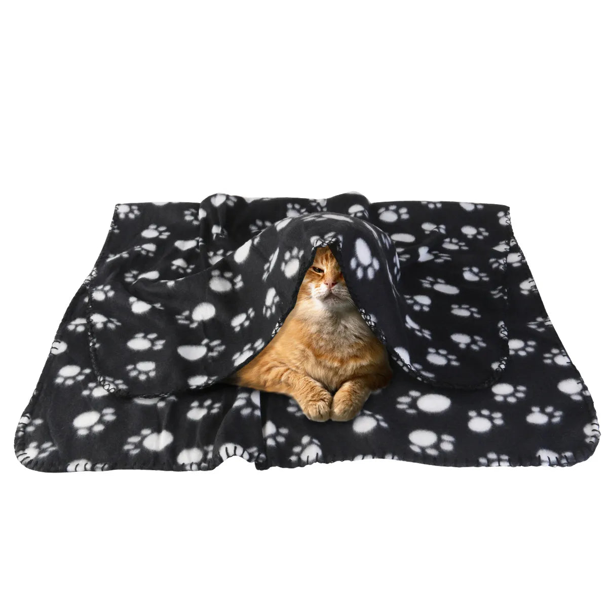 Couverture Chien Chat Animaux 100x70cm Tapis de Sol Chaud et Doux Coussin Housse de Lit pour Animaux Housse de Siège de Voiture Lavable