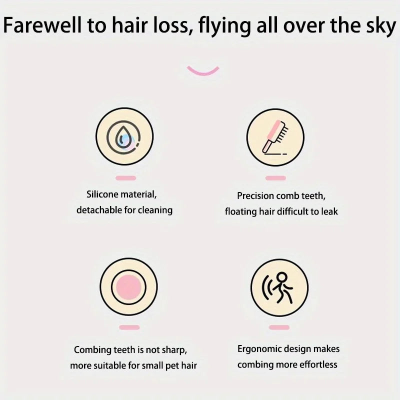 1 قطعة مشط تدليك الأرانب القابل للفصل لإزالة الشعر للأرانب، الشنشيلة، القطط والمرموط، مستلزمات العناية بالشعر، فرشاة للحيوانات الأليفة